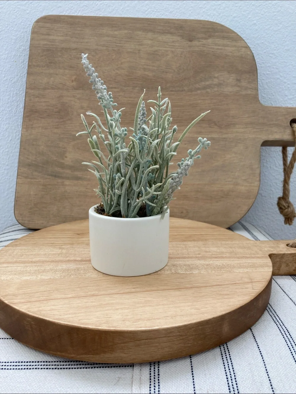 NWT Hearth & Hand NWT EFaux Lavender Arrangement in White Ceramic